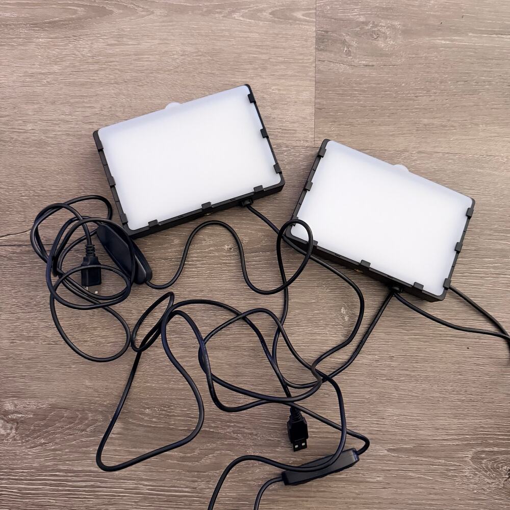 Emart Portable LED Lights Video Photography Content Influencer Set of 2